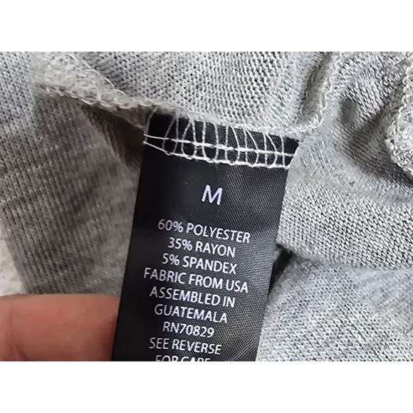 Juniors Rue21 Gray Ruffle Button-Front Cardigan M - Picture 6 of 6